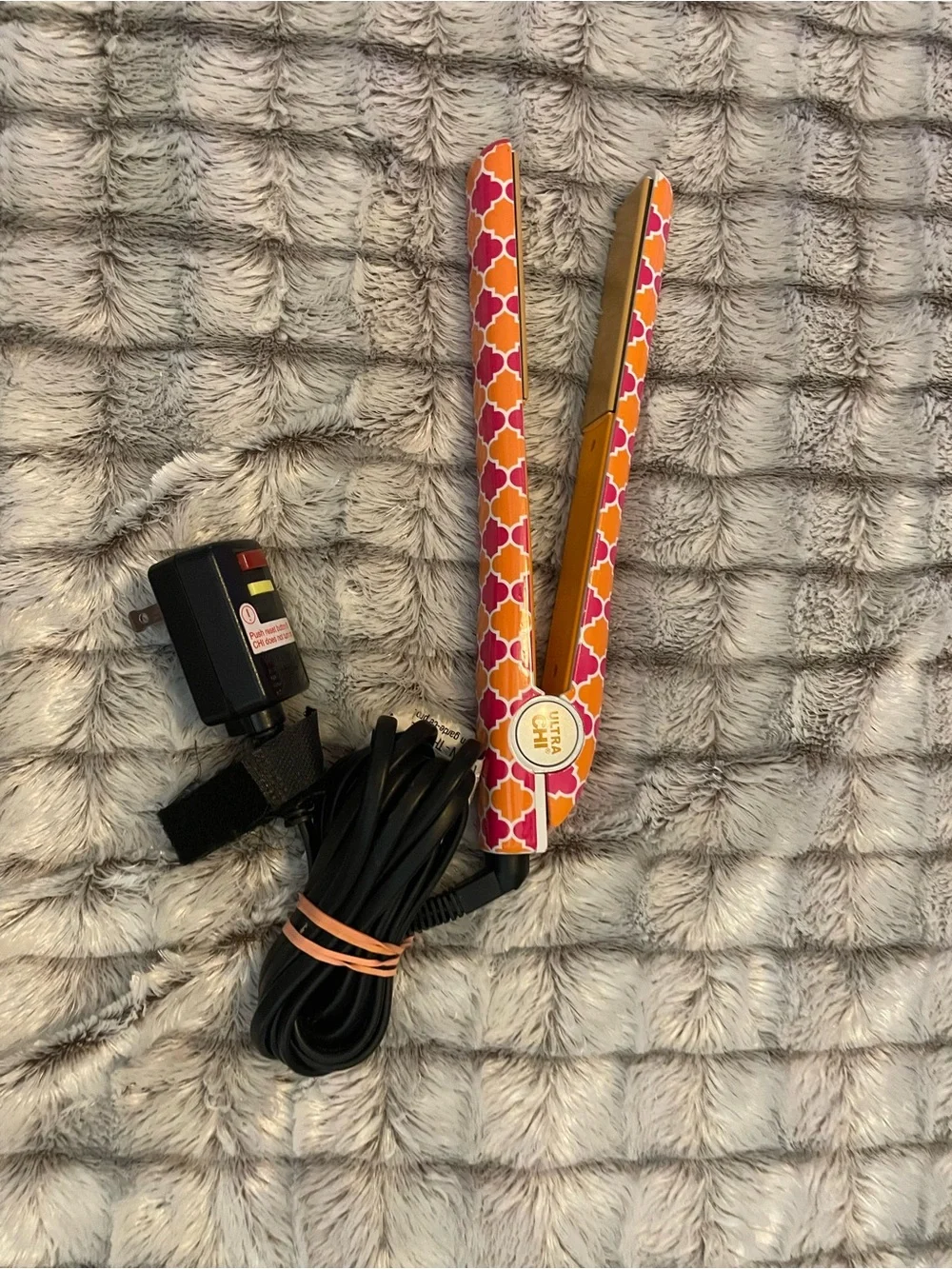 Chi Ultra Pink Orange Hair Straightener Flat Iron Limited Edition